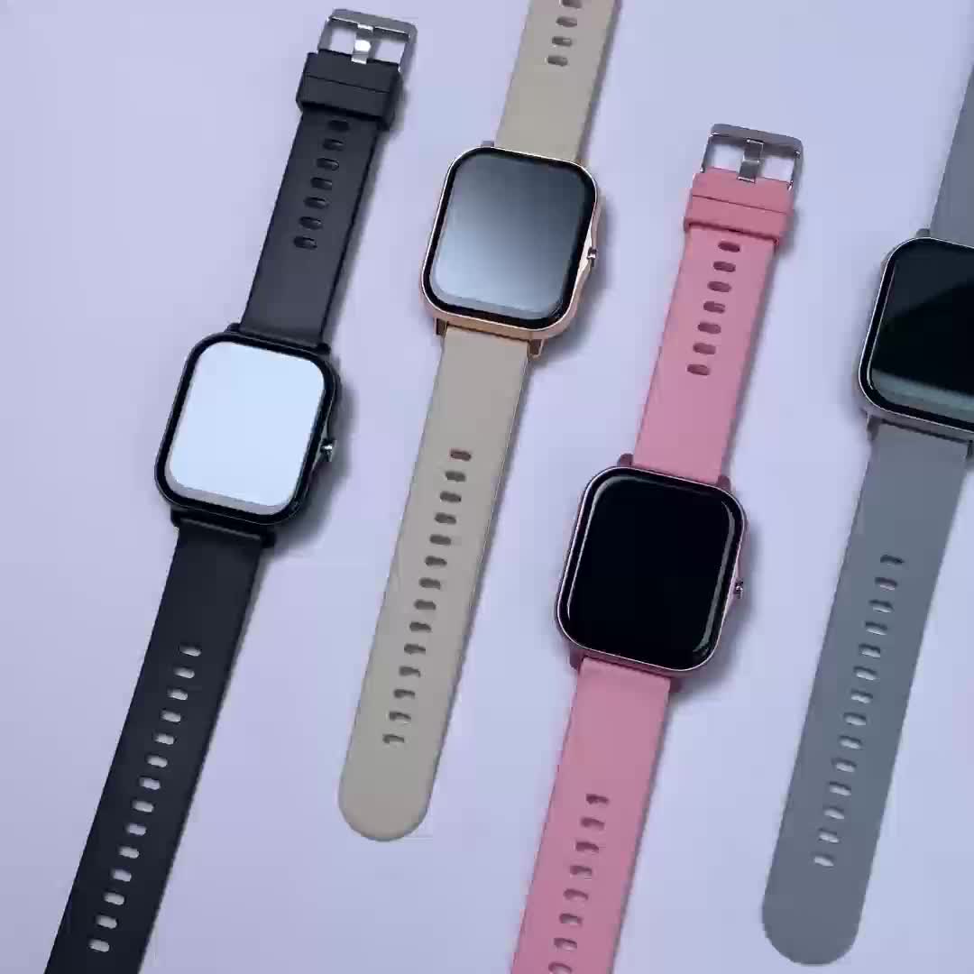 Alloy & TPU Smartwatch for Men & Women, 240p TFT Display, Multiple Sports Modes, USB Charging, Wireless 5.0, 180mAh Rechargeable Lithium Polymer Battery, Compatible with iPhone & Android - Ideal Gift