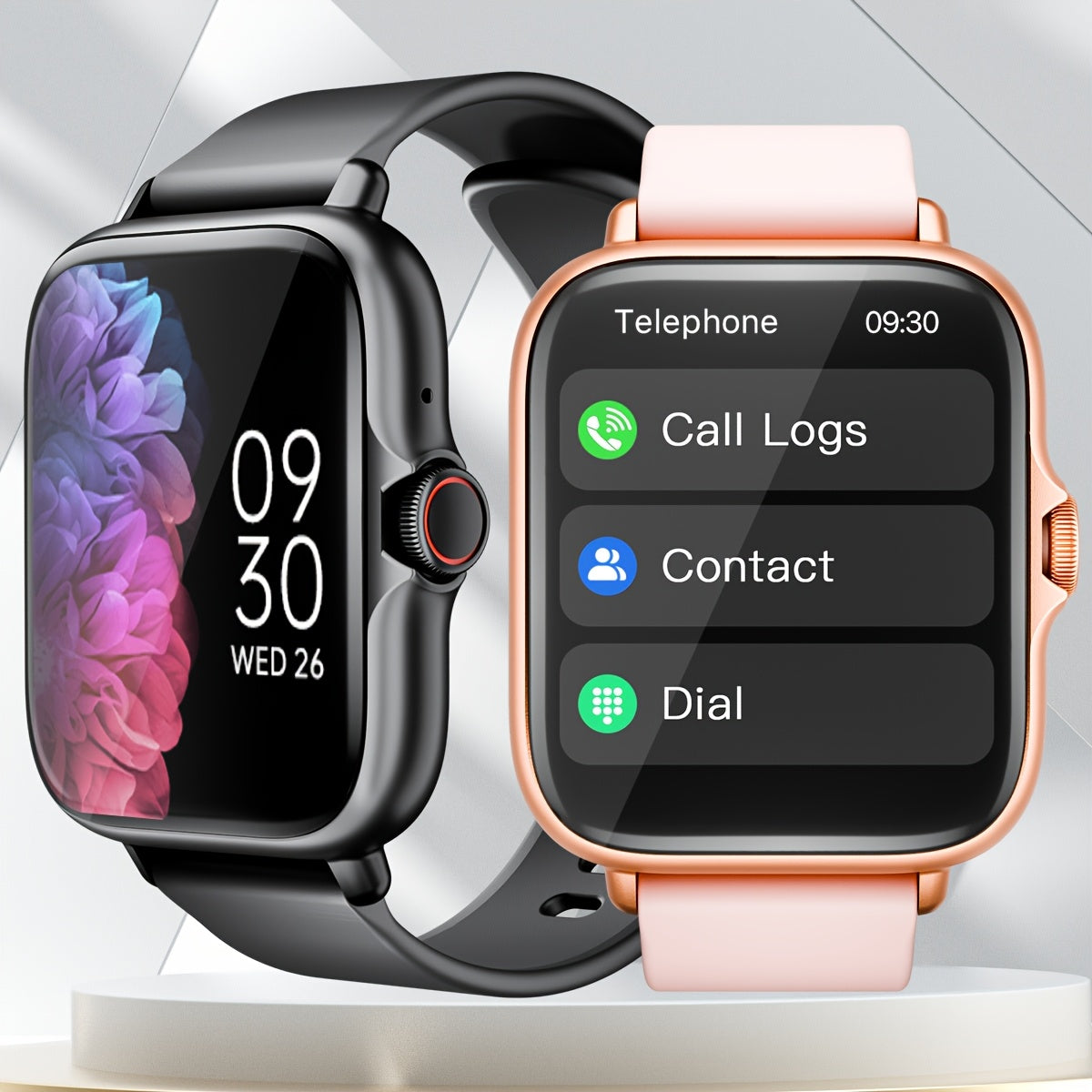 Sports Smart Watch, 4.65cm Full Touch Screen Display with Message, Answer Make Call Smartwatch, Sleep Monitoring, Sports Pedometer, Information Alerts, For iPhone Android Phones, Smartbands Fitness Watch For Women Men Friend