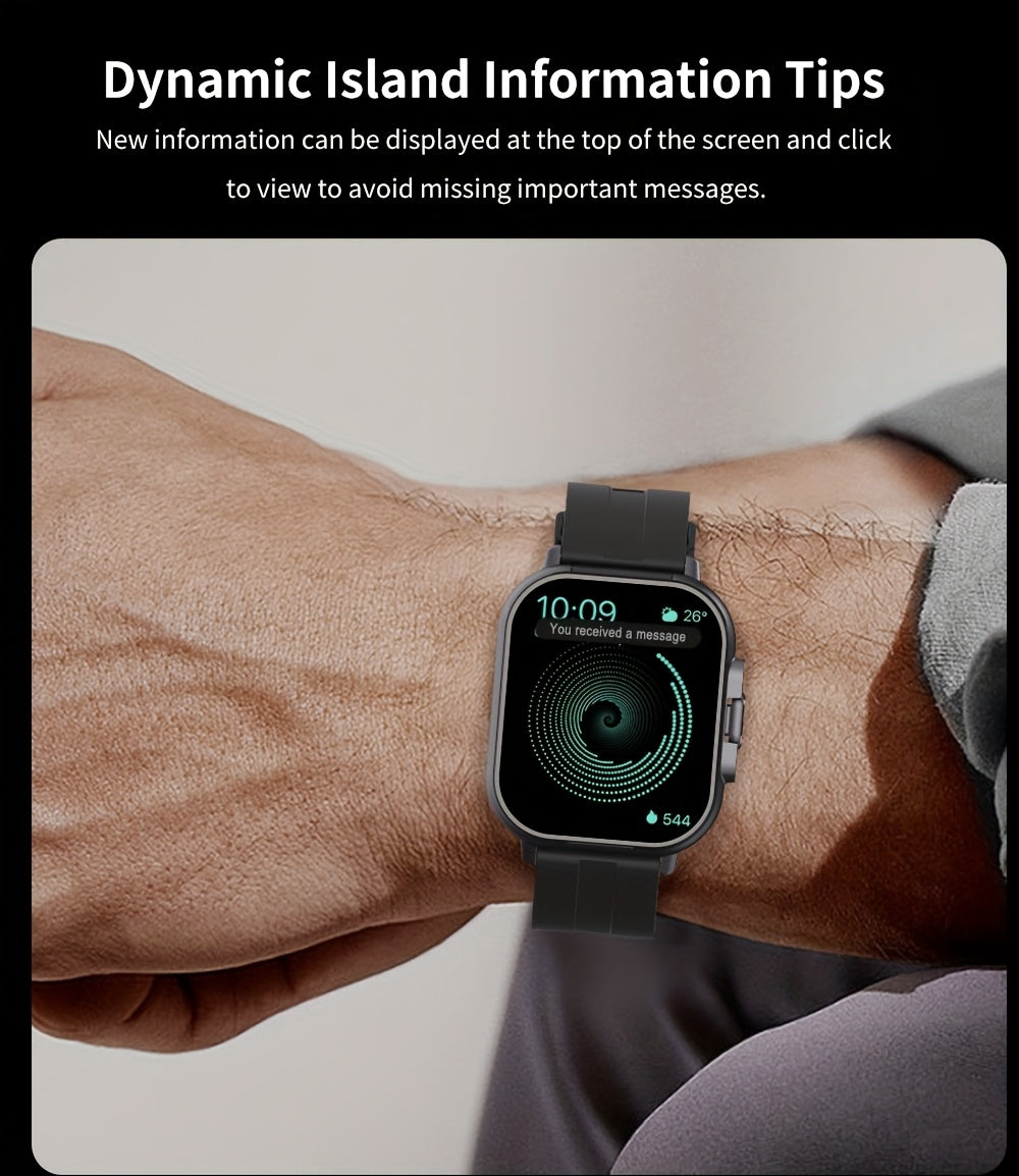 EFFEOKKI 2in 1 Smart Watch with Earbuds Wireless 5.11 cm Display TWS Earphones Headset Make Answer Call Sport Smartwatch for iPhone Android Smartphone