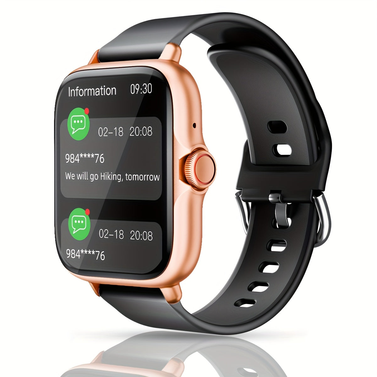Sports Smart Watch, 4.65cm Full Touch Screen Display with Message, Answer Make Call Smartwatch, Sleep Monitoring, Sports Pedometer, Information Alerts, For iPhone Android Phones, Smartbands Fitness Watch For Women Men Friend