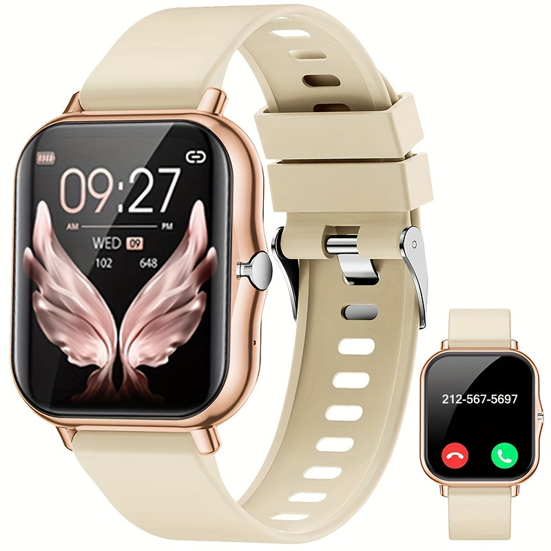 Alloy & TPU Smartwatch for Men & Women, 240p TFT Display, Multiple Sports Modes, USB Charging, Wireless 5.0, 180mAh Rechargeable Lithium Polymer Battery, Compatible with iPhone & Android - Ideal Gift