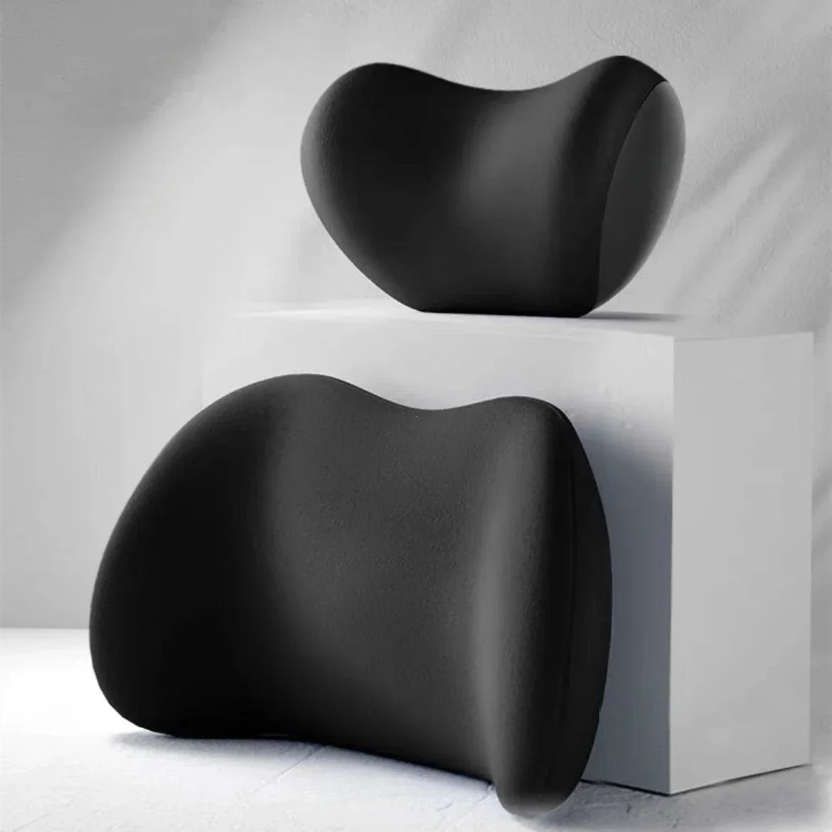 Car Headrest/Lumbar Support Car Neck Pillow Waist Cushion Driver Seat Backrest Car Cushion Driving Lumbar Support Waist Support