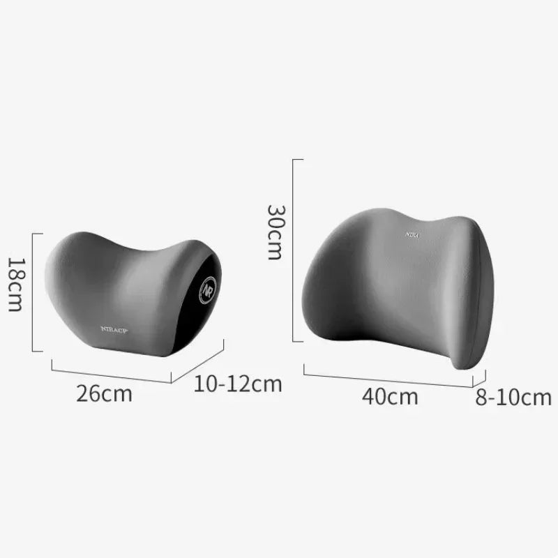 Car Headrest/Lumbar Support Car Neck Pillow Waist Cushion Driver Seat Backrest Car Cushion Driving Lumbar Support Waist Support