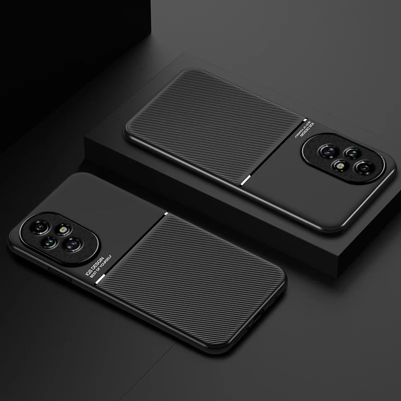 Case For Honor 200 Built-in Metal Plate Support on Car Holder Shockproof Hard Cover For Huawei Honor 200 Pro