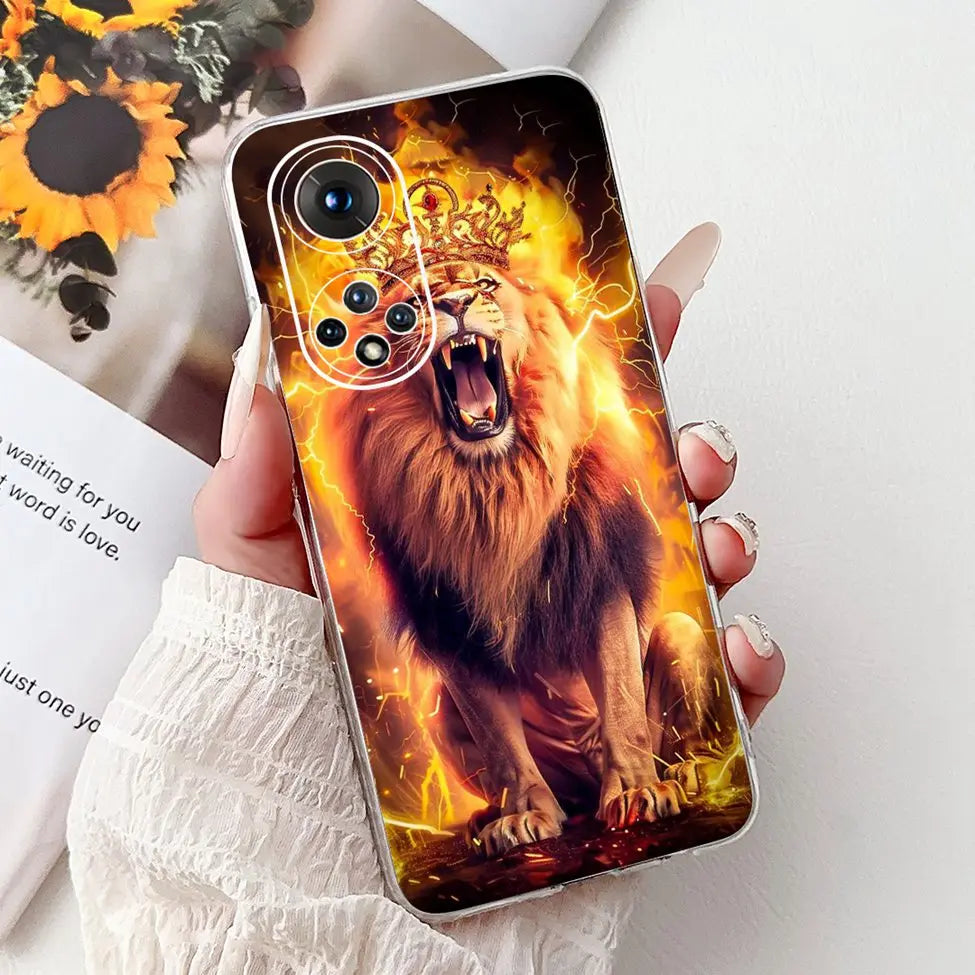 Clear For Honor50 NTH-AN00 NTH-NX9 Back Cover For Honor 50 Case Fashion Luxury Flowers Cute Cartoon Cool Soft TPU Funda 6.57