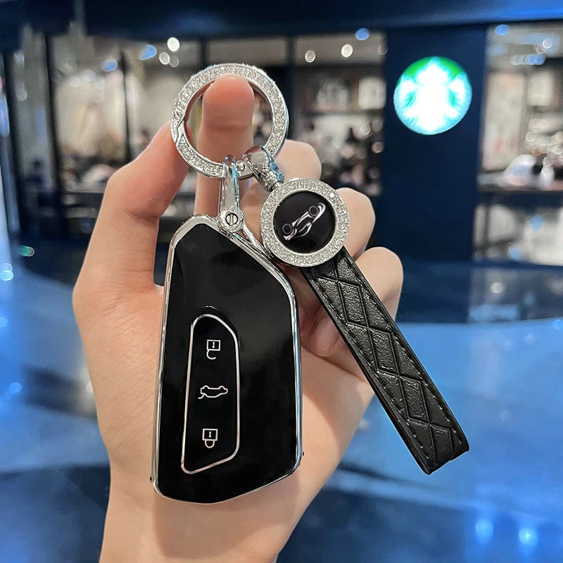 TPU Car Key Case Cover For VW Volkswagen Golf 8 MK8 ID.3 ID.4 Cupra Skoda Octavia A8 SEAT Leon MK4 2020 2021 Formentor Tarraco