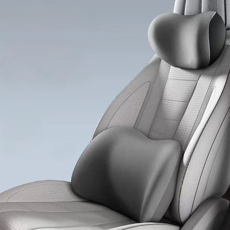 Car Headrest/Lumbar Support Car Neck Pillow Waist Cushion Driver Seat Backrest Car Cushion Driving Lumbar Support Waist Support