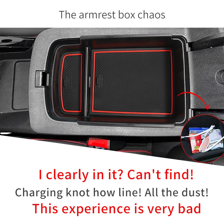 for Chevy Chevrolet Trax 2024 2025 Center Console Armrest Storage Box Tray Buick Envista 2024 Organizer Tidying Accessories ABS
