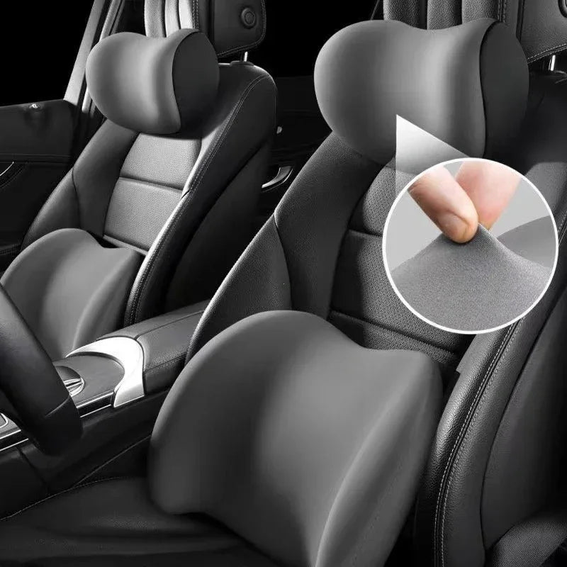 Car Headrest/Lumbar Support Car Neck Pillow Waist Cushion Driver Seat Backrest Car Cushion Driving Lumbar Support Waist Support