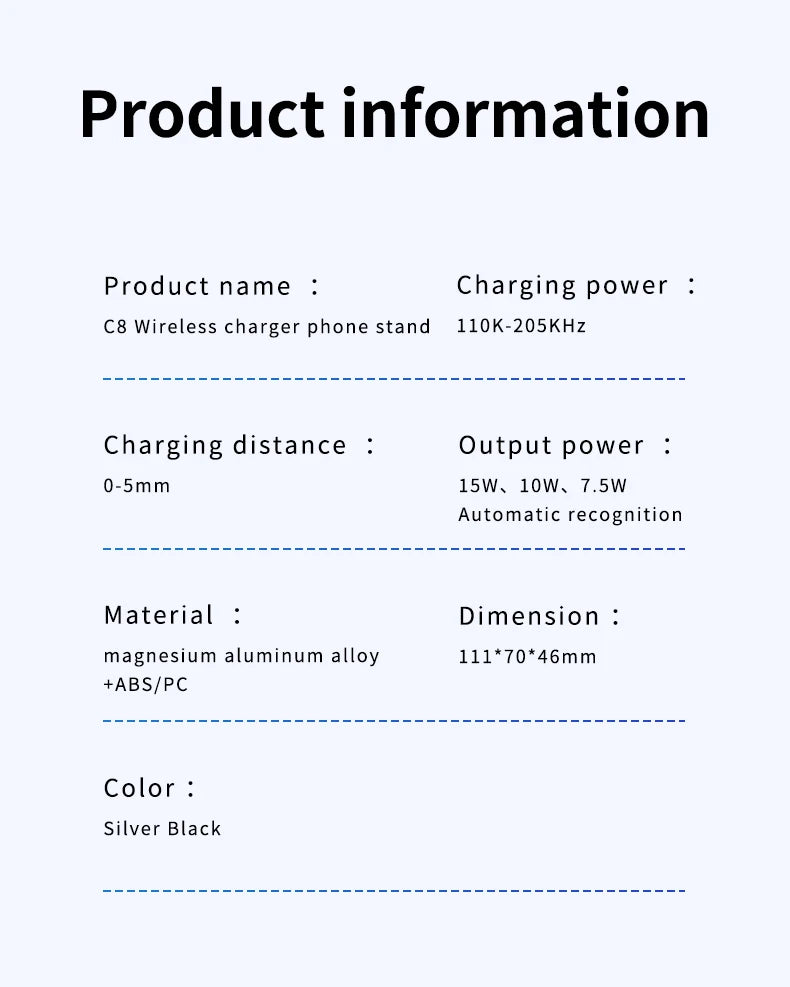 New Wireless Car Phone Holder with Charger 15W Wireless Phone Charging Mobile Holder for Car for iPhone Huawei Samsung Xiaomi