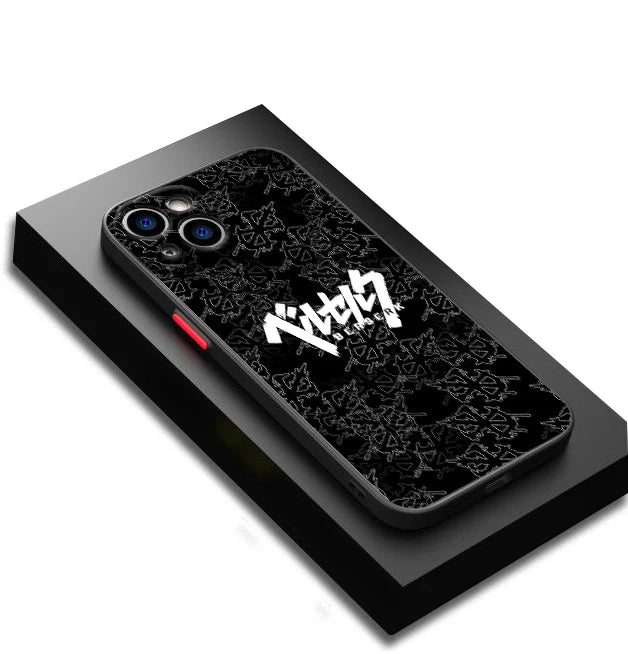 Anime Berserk Cool For iPhone 15 14 13 12 Mini 11 XS XR X 8 7 Pro Max Plus Frosted Translucent Phone Case