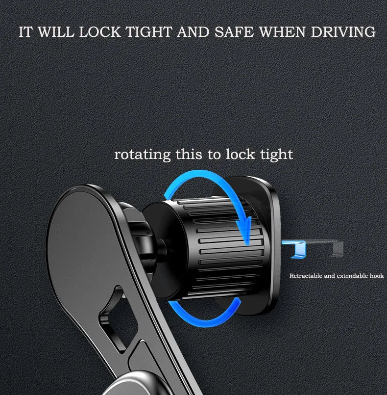 Magnetic Car Phone Holder Rotatable Smartphone Cellphone Mobile Phone Stand Support for iPhone Samsung Xiaomi 12 13 Accessories