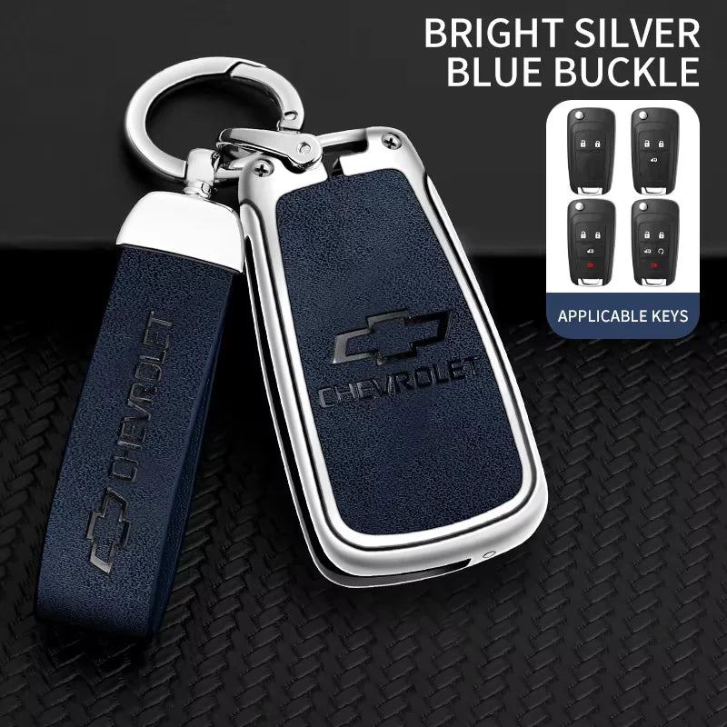Zinc Alloy Car Flip Key Case Cover Shell Bag For Chevrolet Cruze Aveo Trax Sail Malibu Captiva Prism Spark Protector Accessories