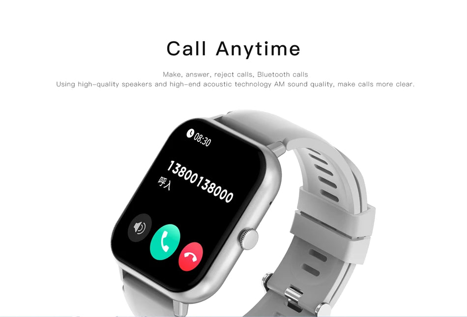 LIGE Waterproof Smart Watch Bluetooth Call Women Men Watch Voice Assistant 100+Sports Smartwatch For Huawei Xiaomi Android ios