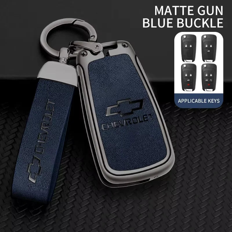 Zinc Alloy Car Flip Key Case Cover Shell Bag For Chevrolet Cruze Aveo Trax Sail Malibu Captiva Prism Spark Protector Accessories