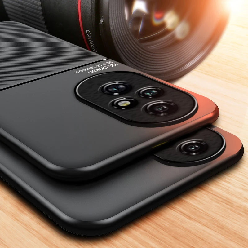 Case For Honor 200 Built-in Metal Plate Support on Car Holder Shockproof Hard Cover For Huawei Honor 200 Pro