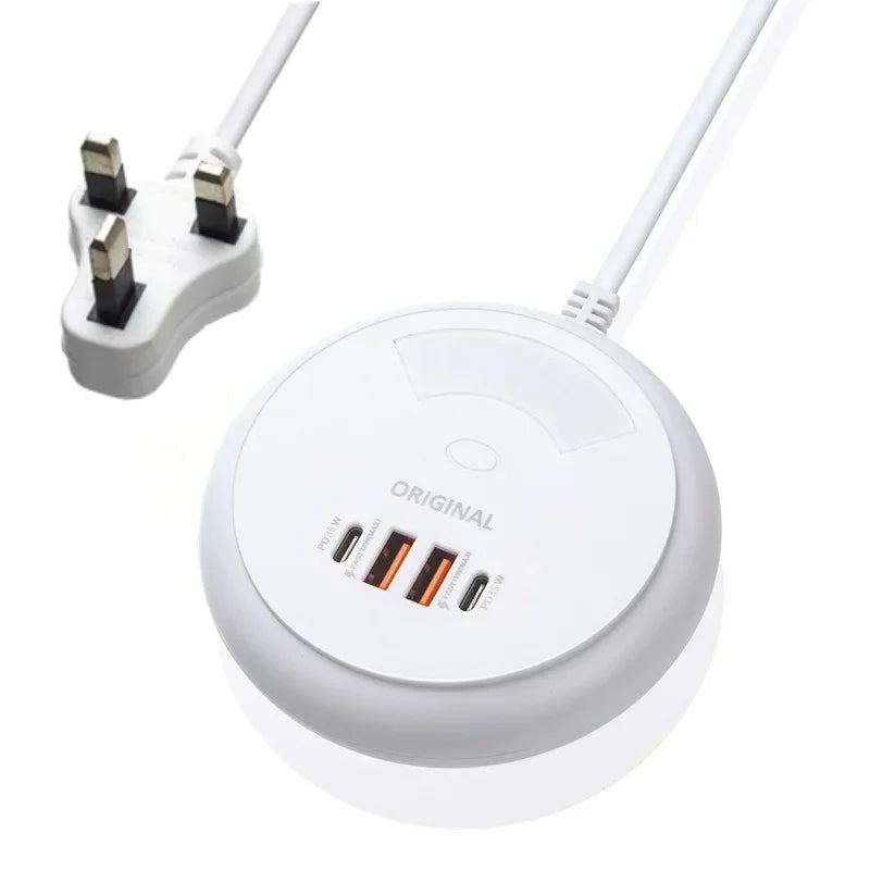 Multiport USB C Charger PD 35W Fast Charging Wall Charger Power Strip For iPhone Samsung Xiaomi EU US Plug Phone Charger Socket