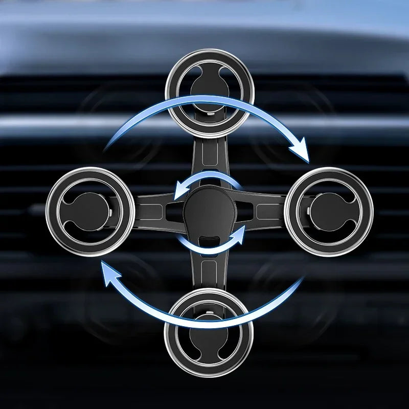 Magnetic Car Phone Holder Rotatable Smartphone Cellphone Mobile Phone Stand Support for iPhone Samsung Xiaomi 12 13 Accessories