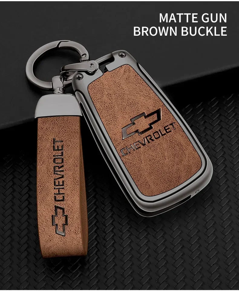 Zinc Alloy Car Flip Key Case Cover Shell Bag For Chevrolet Cruze Aveo Trax Sail Malibu Captiva Prism Spark Protector Accessories