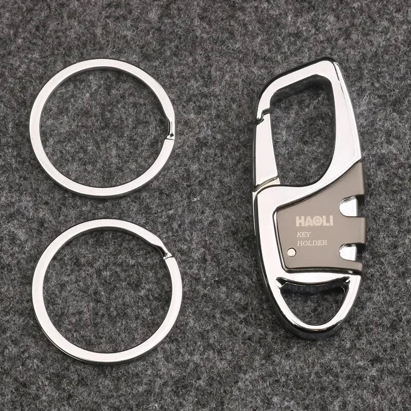 Car Key Chain Men and Women Customized High-grade Design Sense Pendant Anti-loss Waist Hanging Metal Creative Personality Hangin