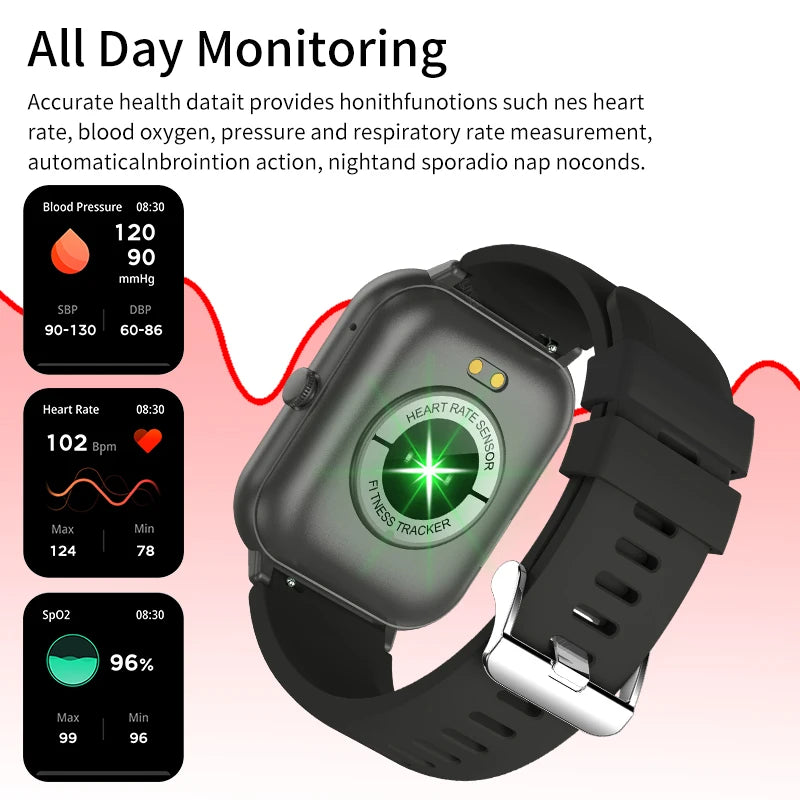 LIGE Waterproof Smart Watch Bluetooth Call Women Men Watch Voice Assistant 100+Sports Smartwatch For Huawei Xiaomi Android ios