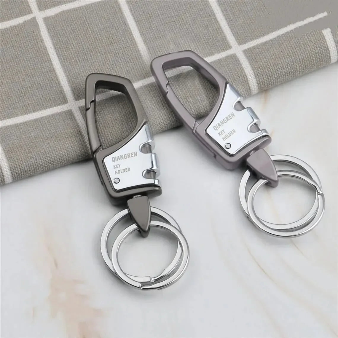 Car Key Chain Men and Women Customized High-grade Design Sense Pendant Anti-loss Waist Hanging Metal Creative Personality Hangin
