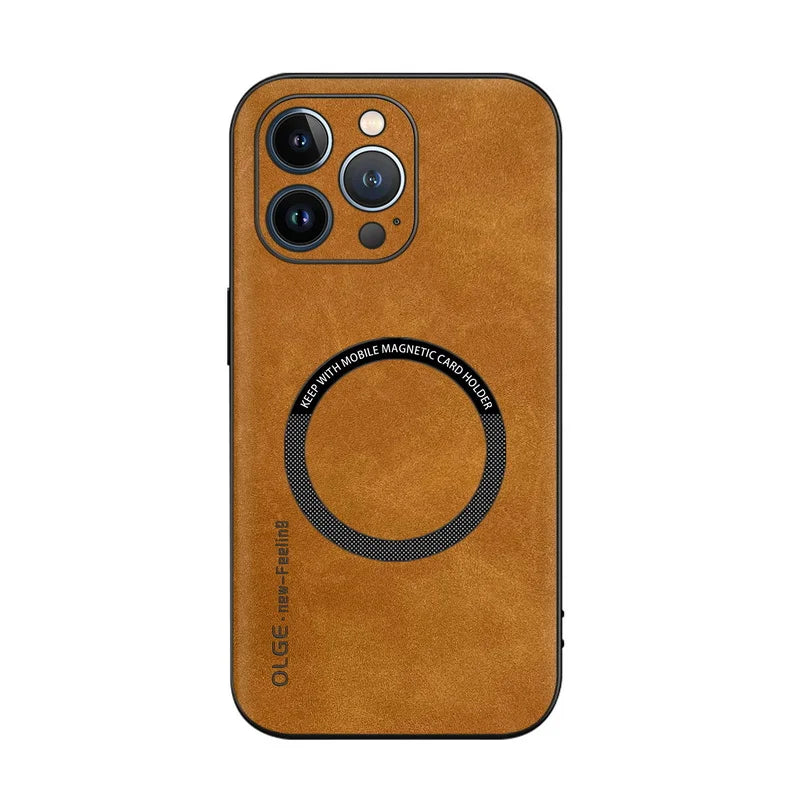 Magnetic For Magsafe Leather Case For iPhone 15 14 Pro Max 14pro 12 13 Pro Max 11 16 Luxury Wireless Charge Shockproof Cover