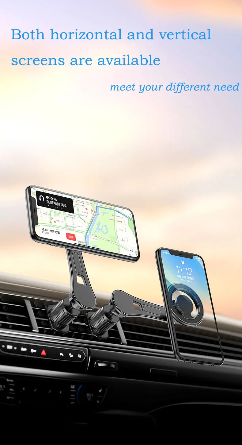 Magnetic Car Phone Holder Rotatable Smartphone Cellphone Mobile Phone Stand Support for iPhone Samsung Xiaomi 12 13 Accessories