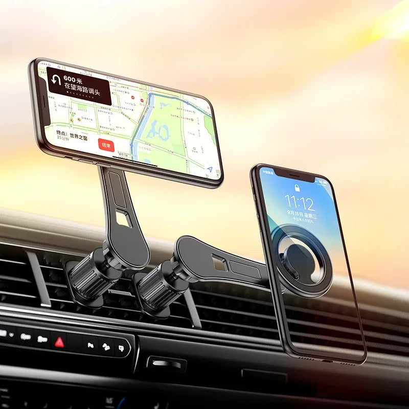 Magnetic Car Phone Holder Rotatable Smartphone Cellphone Mobile Phone Stand Support for iPhone Samsung Xiaomi 12 13 Accessories