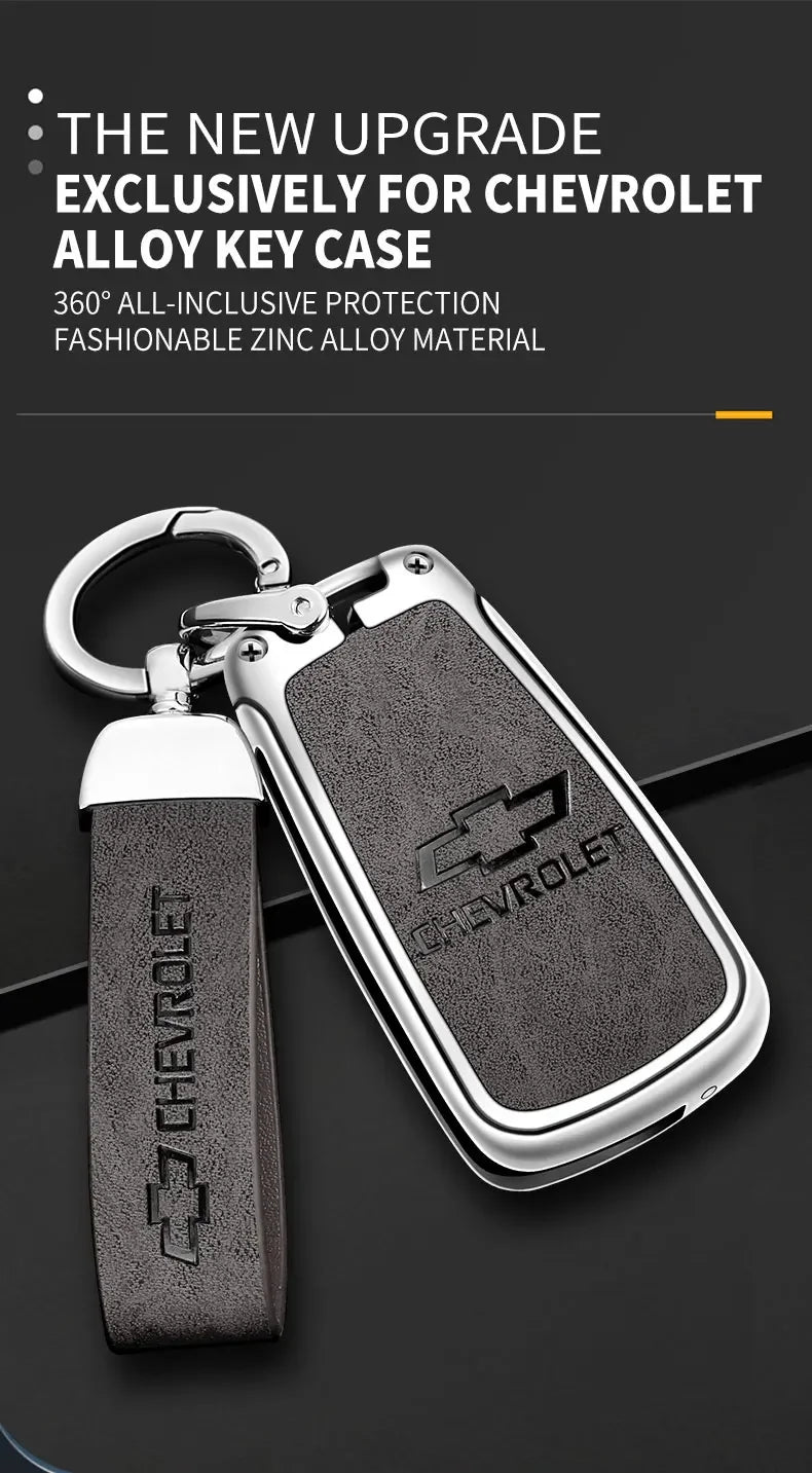 Zinc Alloy Car Flip Key Case Cover Shell Bag For Chevrolet Cruze Aveo Trax Sail Malibu Captiva Prism Spark Protector Accessories