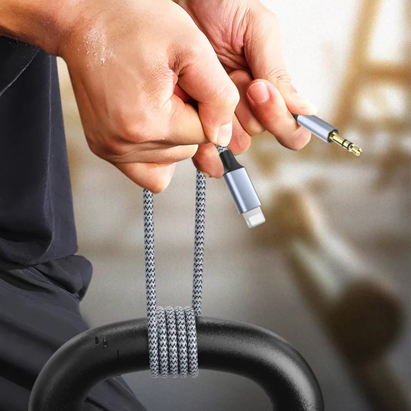 For iPhone Aux Cord iPhone 3.5mm Headphone Audio Jack Aux Cable Car Adapter For iPhone14 13 12 11 Pro Max XS XR SE 8 Plus
