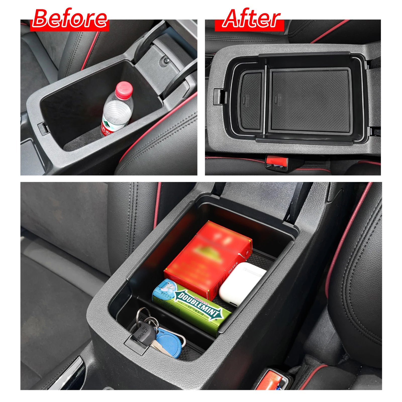 for Chevy Chevrolet Trax 2024 2025 Center Console Armrest Storage Box Tray Buick Envista 2024 Organizer Tidying Accessories ABS