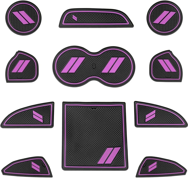 Car Cup Holder Mat Insert Coaster Pad Non-Slip Anti-Dust Mat For 2015-2020 Dodge Challenger Car Styling Accessories