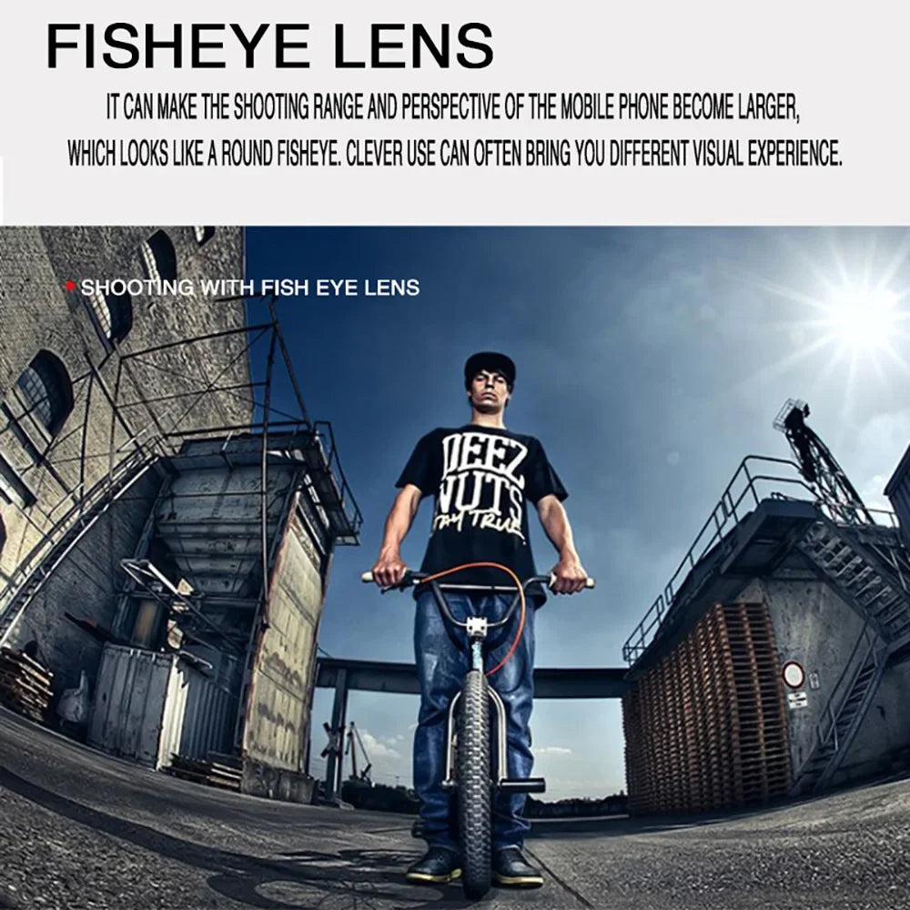 3in1 Fisheye Wide Angle Micro Camera Lens 0.67X Wide Angle Macro Lenses Camera With Clip for iPhone Xiaomi Redmi Huawei 3IN1 Len