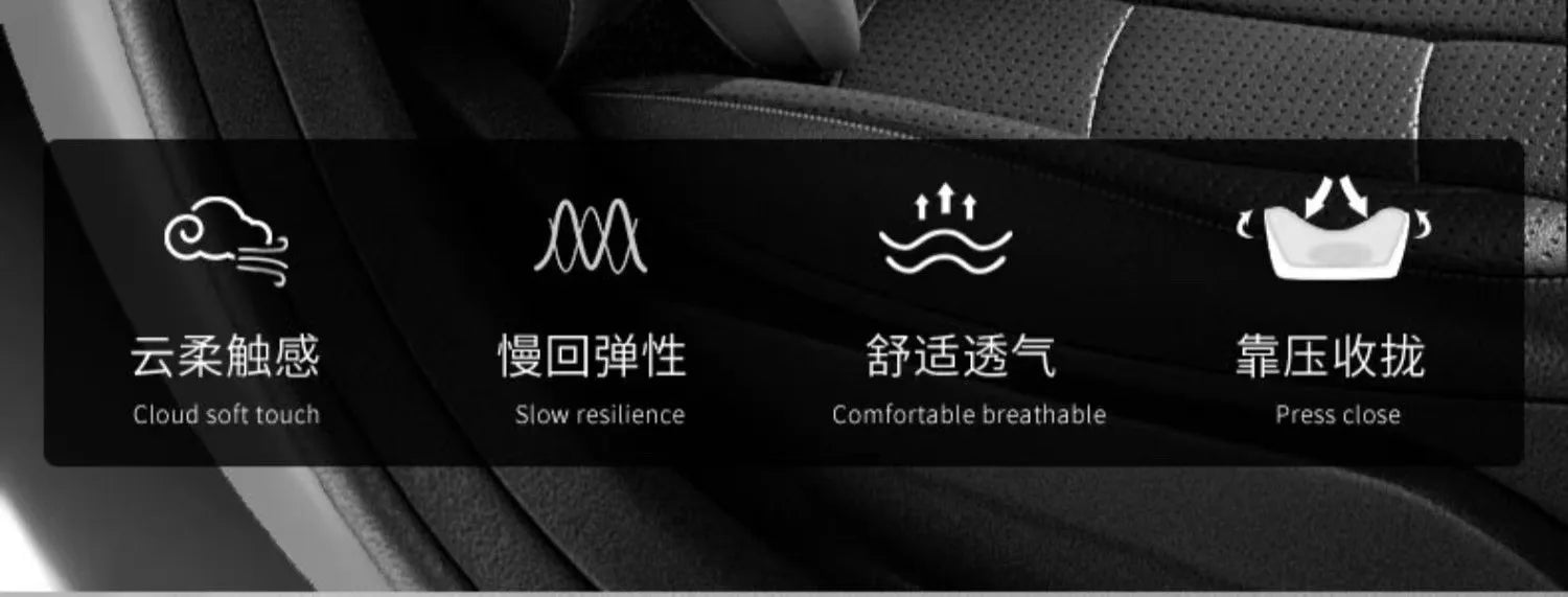 Car Headrest/Lumbar Support Car Neck Pillow Waist Cushion Driver Seat Backrest Car Cushion Driving Lumbar Support Waist Support