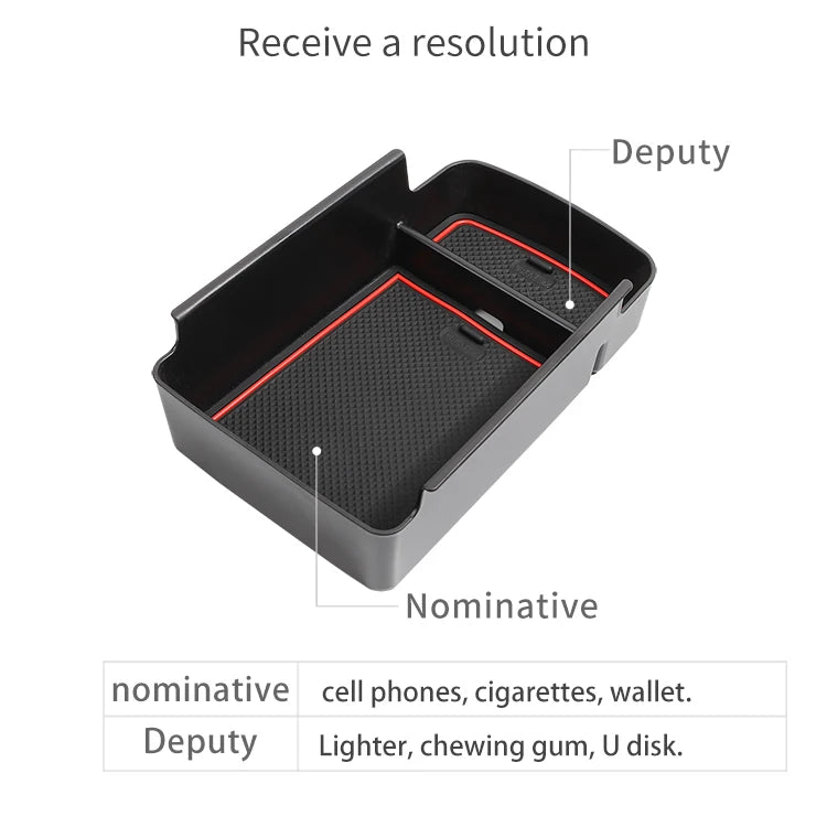 for Chevy Chevrolet Trax 2024 2025 Center Console Armrest Storage Box Tray Buick Envista 2024 Organizer Tidying Accessories ABS