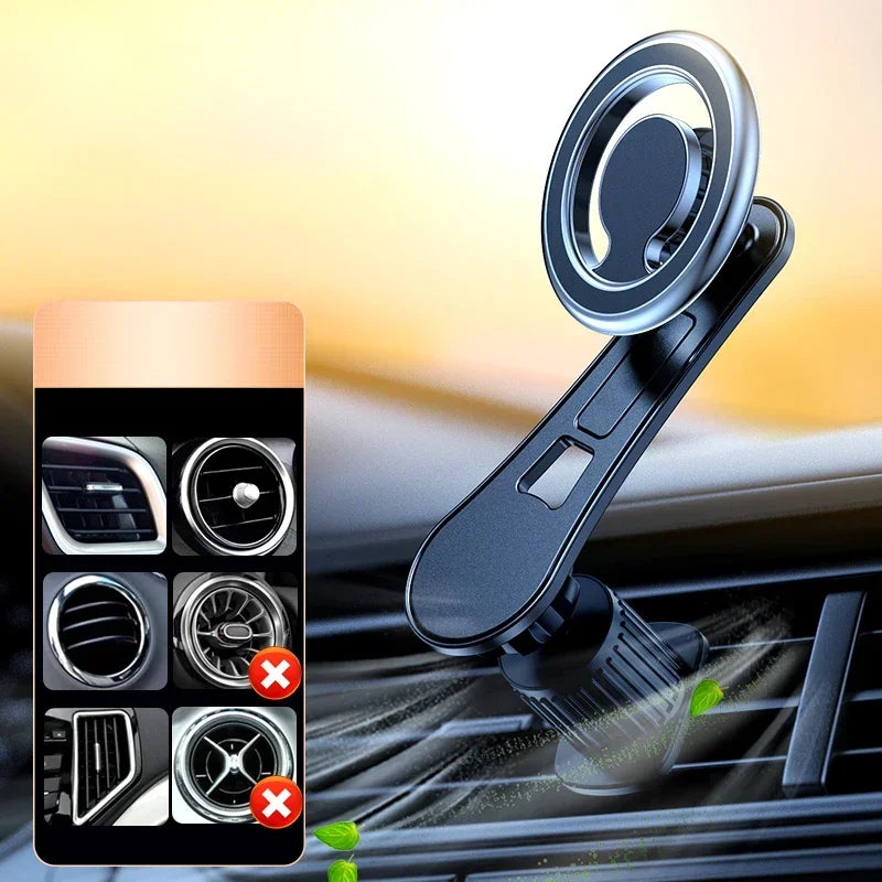 Magnetic Car Phone Holder Rotatable Smartphone Cellphone Mobile Phone Stand Support for iPhone Samsung Xiaomi 12 13 Accessories